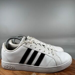 Adidas Neo Baseline Womens White Black Sneakers AW4409 Size 8.5